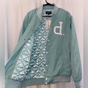 One of a kind Diamond jacket!! SAMPLE!!! 1 of 1. Teal size large